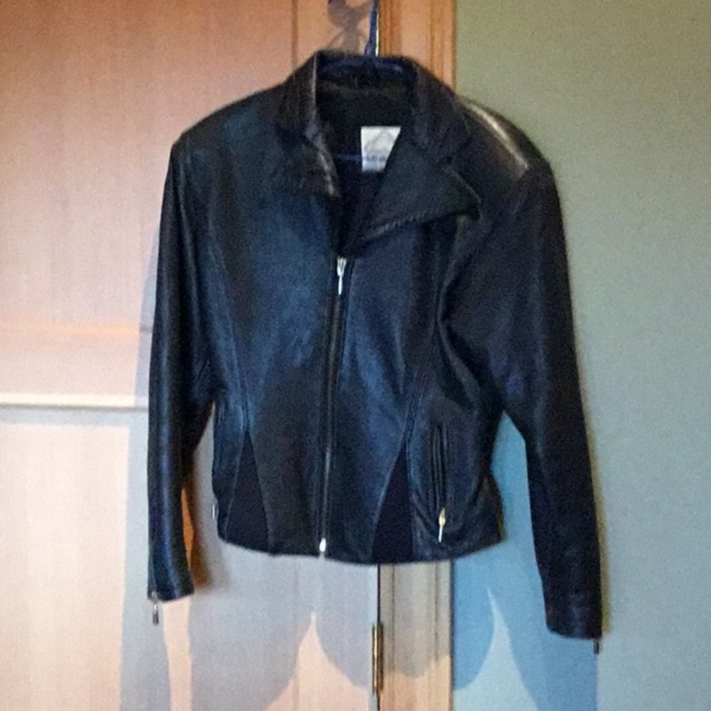 Leather coat